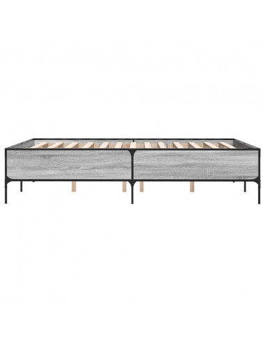 Giroletto Grigio Sonoma 120x200 cm in Legno Multistrato Metallo