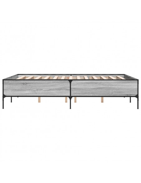 Giroletto Grigio Sonoma 120x200 cm in Legno Multistrato Metallo