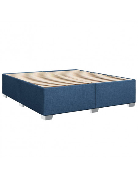 Giroletto a Molle con Materasso Blu 180x200 cm in Tessuto