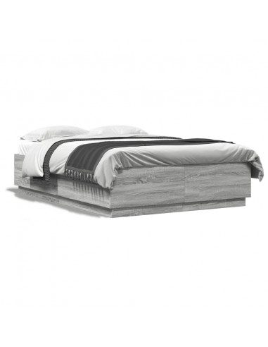 Giroletto Grigio Sonoma 160x200 cm in Legno Multistrato