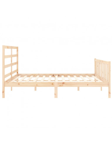 Giroletto con Testiera 200x200 cm in Legno Massello