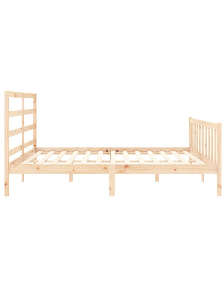 Giroletto con Testiera 200x200 cm in Legno Massello