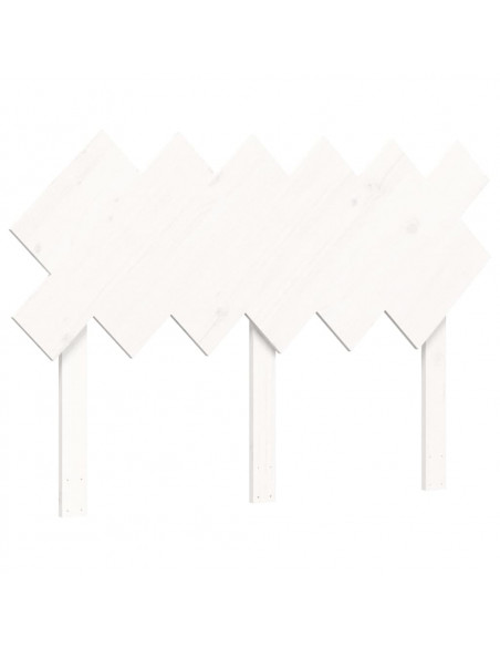 Giroletto con Testiera Bianco 120x200 cm in Legno Massello