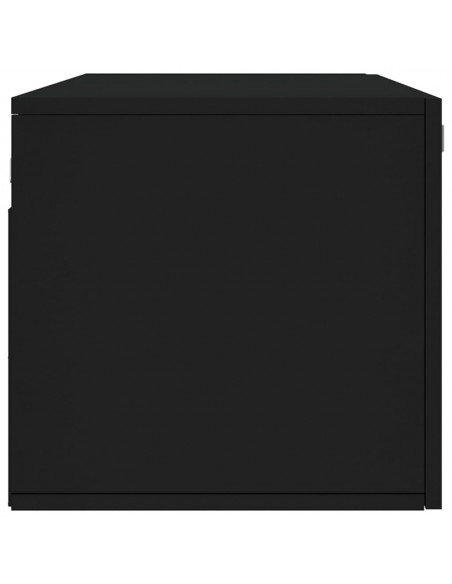 Mobile a Parete Nero 100x36,5x35 cm in Legno Multistrato