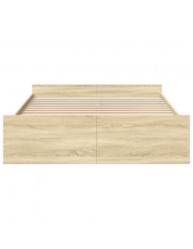 Giroletto Cassetti Rovere Sonoma 160x200 cm Legno Multistrato