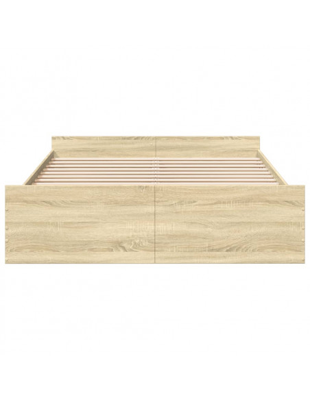 Giroletto Cassetti Rovere Sonoma 160x200 cm Legno Multistrato