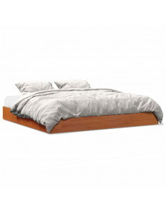 Giroletto Marrone Cera 180x200 cm in Legno Massello di Pino 2