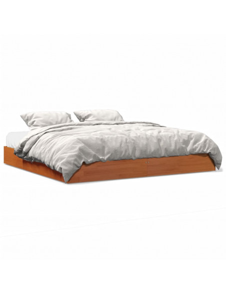 Giroletto Marrone Cera 180x200 cm in Legno Massello di Pino