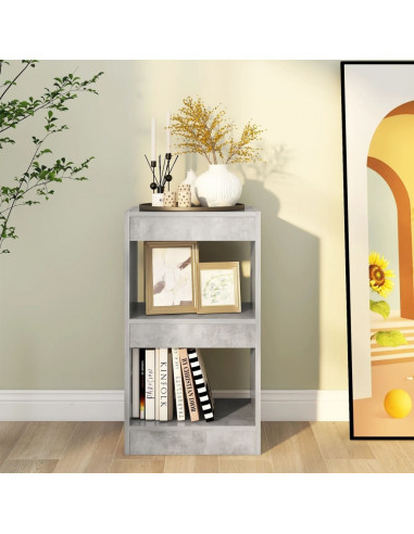 Libreria/Divisorio Grigio Cemento 40x30x72 cm
