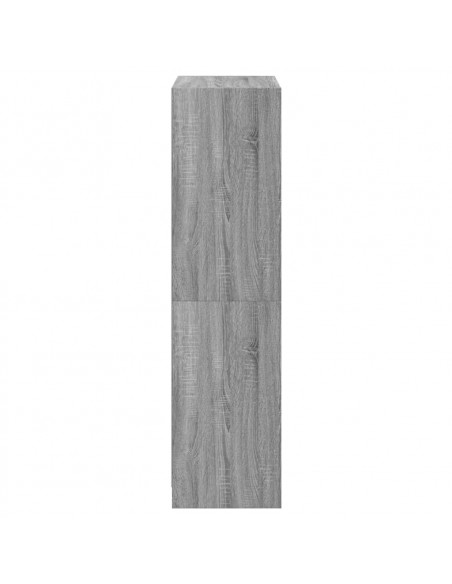 Credenza con Ante Grigio Sonoma 68x37x142 cm Legno Multistrato
