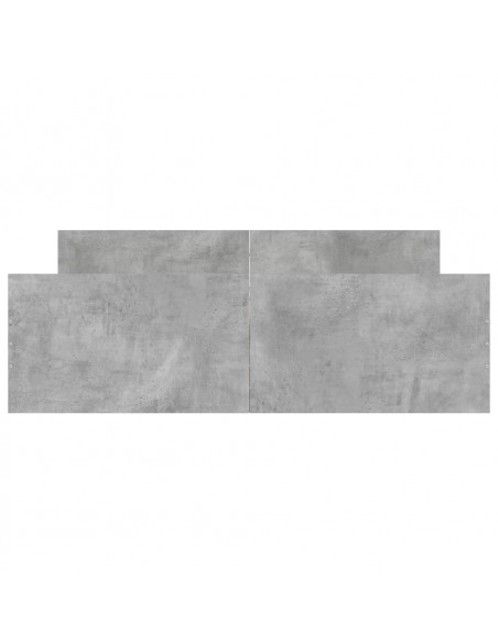 Giroletto con Testiera e Pediera Grigio Cemento 135x190 cm
