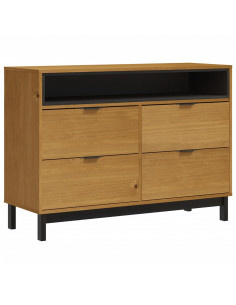 Cassettiera FLAM 110x40x80 cm in Legno Massello di Pino 2