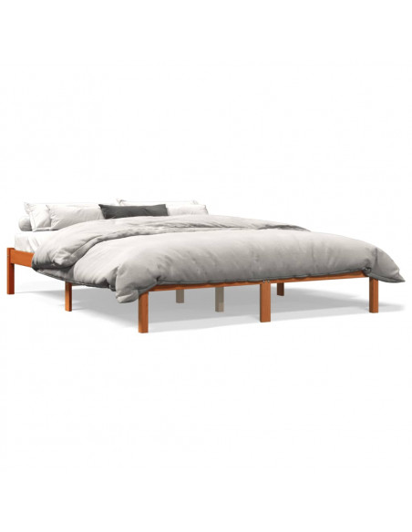 Giroletto Marrone Cera 160x200 cm in Legno Massello di Pino