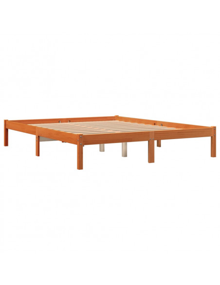 Giroletto Marrone Cera 160x200 cm in Legno Massello di Pino