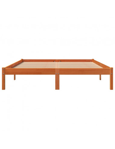 Giroletto Marrone Cera 160x200 cm in Legno Massello di Pino