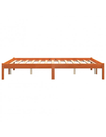 Giroletto Marrone Cera 160x200 cm in Legno Massello di Pino
