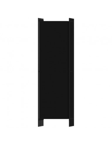 Paravento a 5 Pannelli Nero 250x180 cm