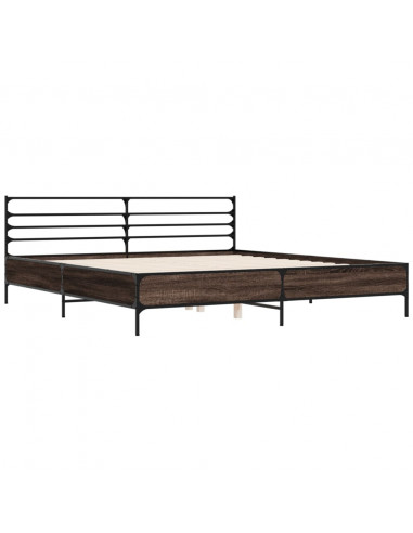 Giroletto Rovere Marrone 180x200cm in Legno Multistrato Metallo