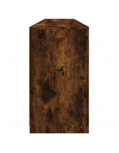 Credenza con Luci LED Rovere Fumo 181,5x37x67 cm 2