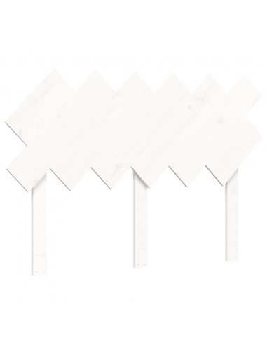 Letto per Anziani con Testiera Bianco Double in Legno Massello