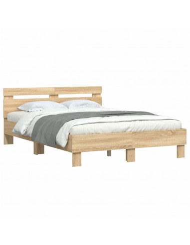 Giroletto Testiera Rovere Sonoma 135x190 cm Legno Multistrato