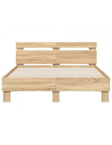 Giroletto Testiera Rovere Sonoma 135x190 cm Legno Multistrato