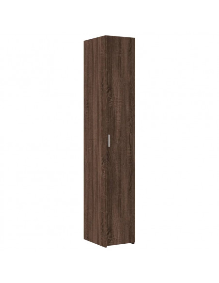Credenza Rovere Marrone 30x42,5x185 cm in Legno Multistrato
