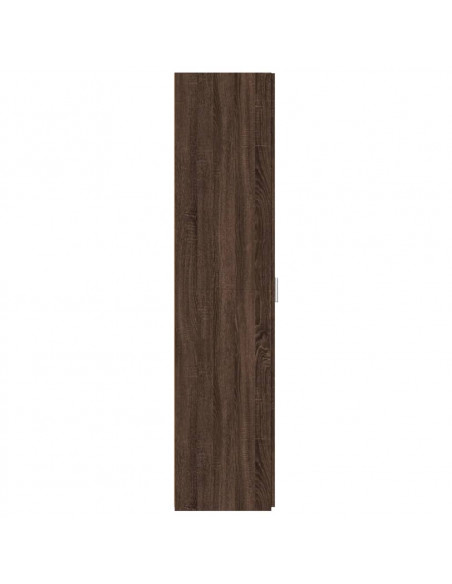 Credenza Rovere Marrone 30x42,5x185 cm in Legno Multistrato