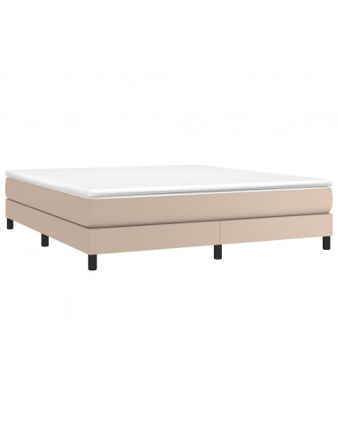 Giroletto a Molle con Materasso Cappuccino 160x200cm Similpelle