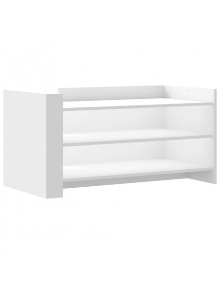 Tavolino da Salotto Bianco 100x50x50 cm in Legno Multistrato