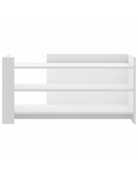 Tavolino da Salotto Bianco 100x50x50 cm in Legno Multistrato