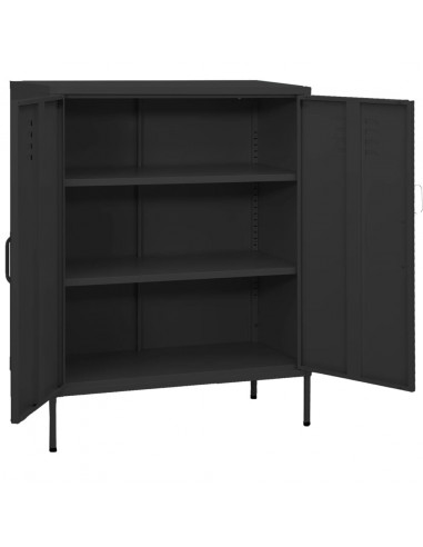 Armadietto Antracite 80x35x101,5 cm in Acciaio