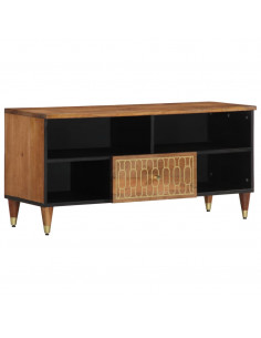 Mobile Porta TV 100x33x46 cm in Legno Massello di Mango 2