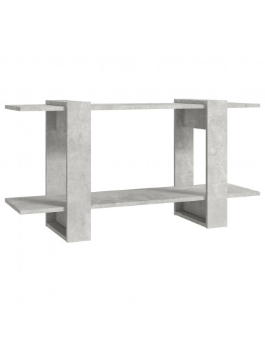 Libreria Grigio Cemento 100x30x51 cm in Legno Multistrato