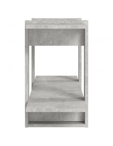 Libreria Grigio Cemento 100x30x51 cm in Legno Multistrato
