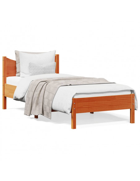 Giroletto Marrone Cera 90x190 cm in Legno Massello di Pino