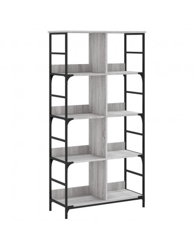 Libreria Grigio Sonoma 78,5x33x153 cm in Legno Multistrato