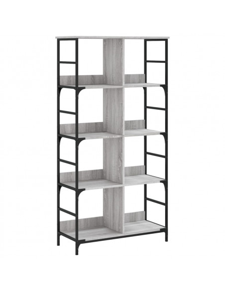 Libreria Grigio Sonoma 78,5x33x153 cm in Legno Multistrato