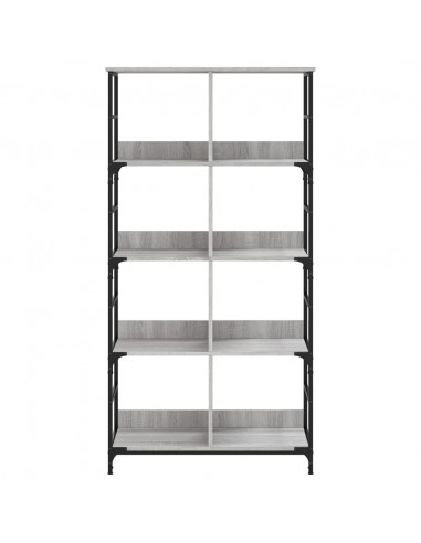 Libreria Grigio Sonoma 78,5x33x153 cm in Legno Multistrato