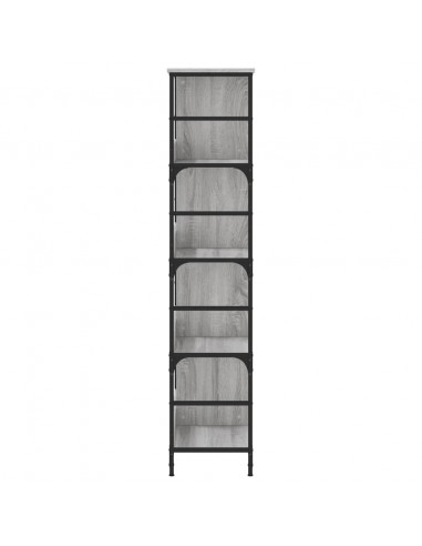 Libreria Grigio Sonoma 78,5x33x153 cm in Legno Multistrato