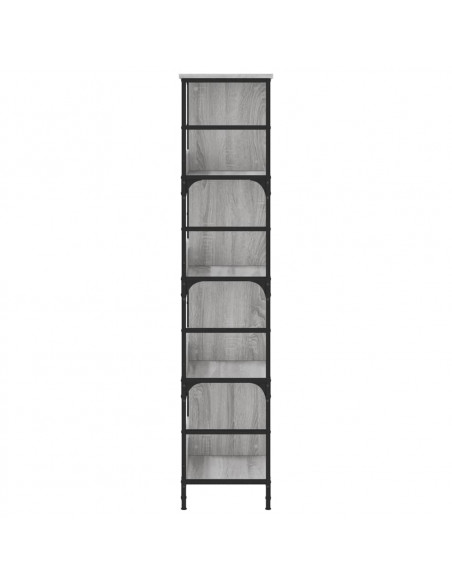 Libreria Grigio Sonoma 78,5x33x153 cm in Legno Multistrato