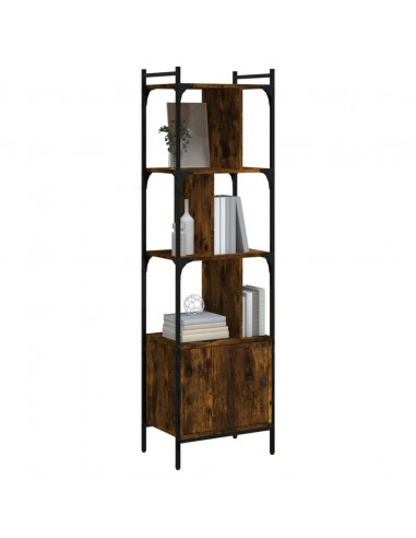 Libreria con Anta Rovere Fumo 44,5x30x154,5cm Legno Multistrato