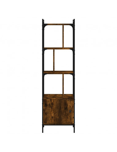 Libreria con Anta Rovere Fumo 44,5x30x154,5cm Legno Multistrato