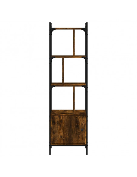 Libreria con Anta Rovere Fumo 44,5x30x154,5cm Legno Multistrato