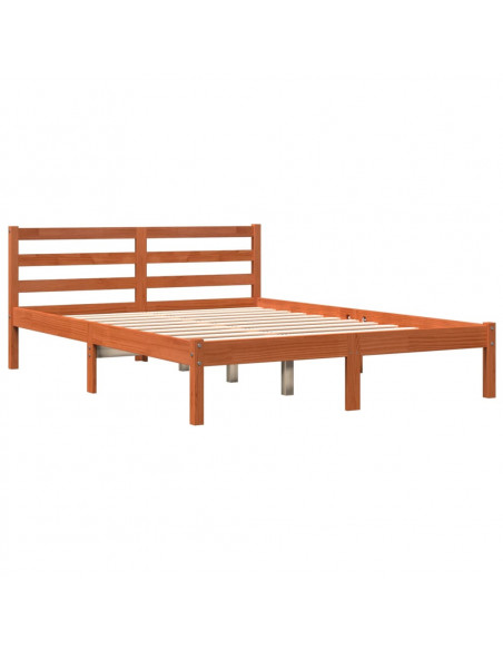 Giroletto Marrone Cera 135x190 cm in Legno Massello di Pino