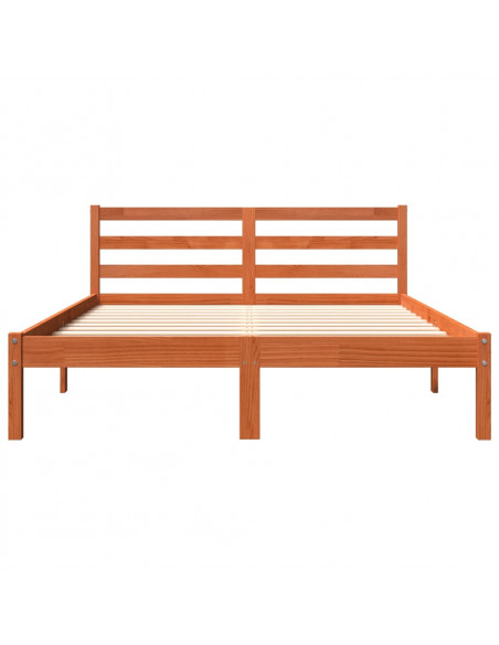 Giroletto Marrone Cera 135x190 cm in Legno Massello di Pino