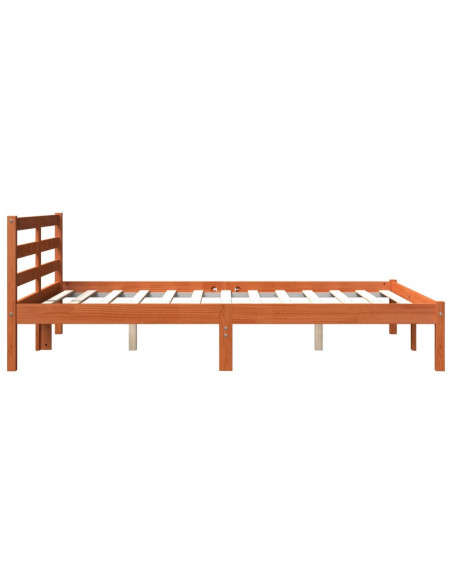 Giroletto Marrone Cera 135x190 cm in Legno Massello di Pino