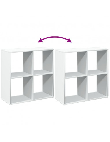 Libreria Divisorio Bianca 69,5x29x69,5 cm in Truciolato