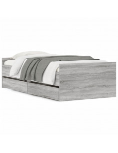 Giroletto con Cassetti Grigio Sonoma 100x200 cm 2