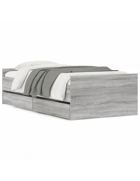 Giroletto con Cassetti Grigio Sonoma 100x200 cm